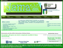 Tablet Screenshot of federdama.it
